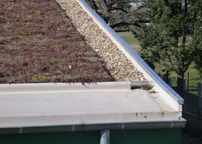 Habillage chenaux et terrasse en membrane écologique